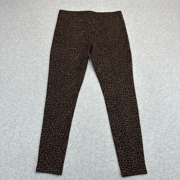 BLANK NYC Clark Legging WMNS 31 Brown Leopard Print Pull On Stretchy Ponte Knit - Picture 7 of 13